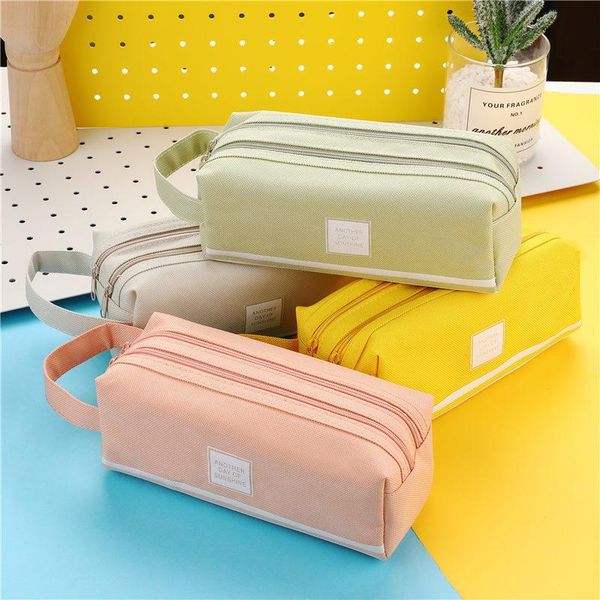 colorful large capacity pencil cases bags creative korea fabric pen box pouch case school office stationary supplies
colorful large capacity pencil cases bags creative korea fabric pen box pouch case school office stationary supplies