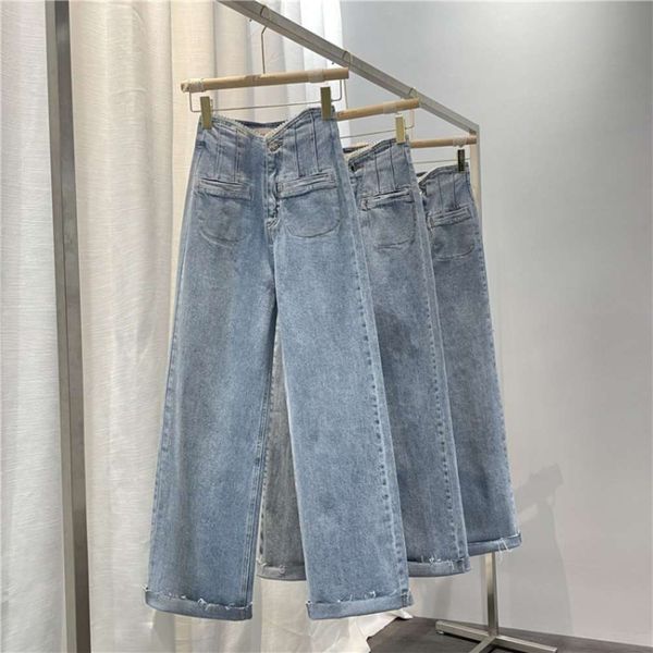 like light women's tube loose fall high waist wide leg pants, Blue
like light women's tube loose fall high waist wide leg pants, Blue