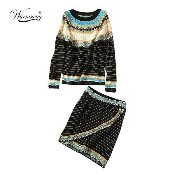 women vintage hit striped colored knitted pullovers sweaters +skirts 2 pieces clothing sets suits c-254 210522, White
women vintage hit striped colored knitted pullovers sweaters +skirts 2 pieces clothing sets suits c-254 210522, White