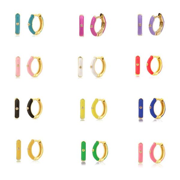 hoop & huggie ccfjoyas 925 sier white/purple/pink/rose red enamel earrings women charming gold fashion jewelry wholesale, Golden;silver
hoop & huggie ccfjoyas 925 sier white/purple/pink/rose red enamel earrings women charming gold fashion jewelry wholesale, Golden;silver