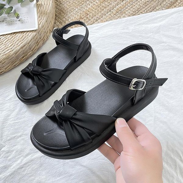 sandals thick-soled women 2021 wild women's net red trend rome summer female flat-bottom students, Black 
sandals thick-soled women 2021 wild women's net red trend rome summer female flat-bottom students, Black