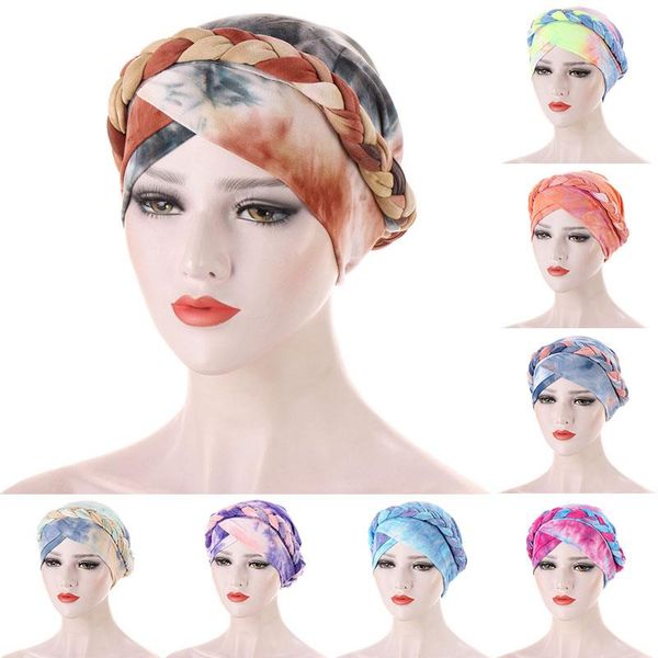 fashion tie-dye printing twist braid turban hat muslim cancer chemo head wrap hijab caps inner bonnet ready to wear ethnic clothing, Red
fashion tie-dye printing twist braid turban hat muslim cancer chemo head wrap hijab caps inner bonnet ready to wear ethnic clothing, Red