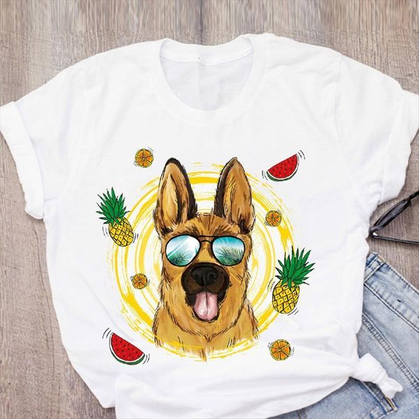 graphic pineapple watermelon dog printed womens t shirt fruit summer clothing tee female, White
graphic pineapple watermelon dog printed womens t shirt fruit summer clothing tee female, White