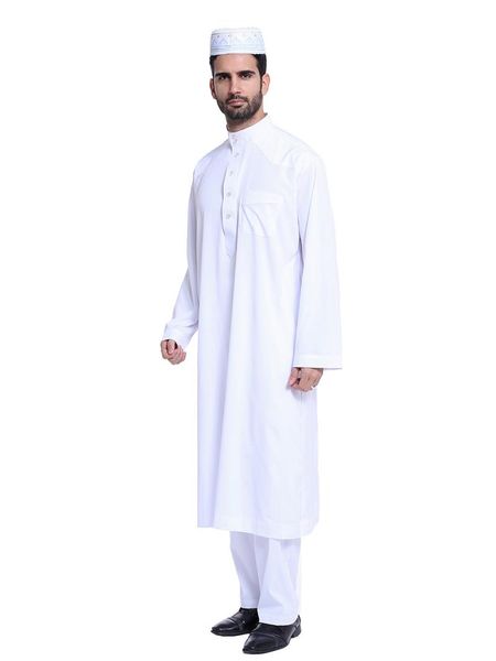 ethnic clothing islamic man long sleeve clothes prayer stand collar robe marocaine caftan galabia muslim men arab costumes thobe, Red
ethnic clothing islamic man long sleeve clothes prayer stand collar robe marocaine caftan galabia muslim men arab costumes thobe, Red