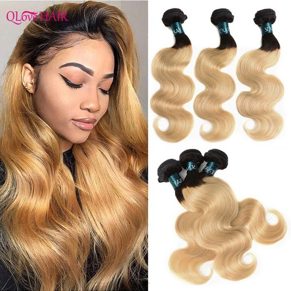 human hair bulks qlove ombre body wave brazilian 1b/27 brown blonde 3 bundles weave remy, Black
human hair bulks qlove ombre body wave brazilian 1b/27 brown blonde 3 bundles weave remy, Black
