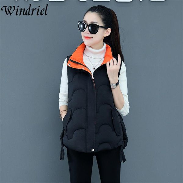 women's vests windriel autumn winter warm vest coat women stand collar short waistcoat plus size s-3xl sleeveless jackets, Black;white
women's vests windriel autumn winter warm vest coat women stand collar short waistcoat plus size s-3xl sleeveless jackets, Black;white