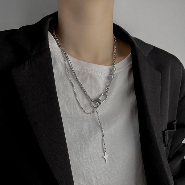 chains astral necklace girls artificial pearl necklaces exquisite splicing clavicle chain silver color stainless brincos
chains astral necklace girls artificial pearl necklaces exquisite splicing clavicle chain silver color stainless brincos