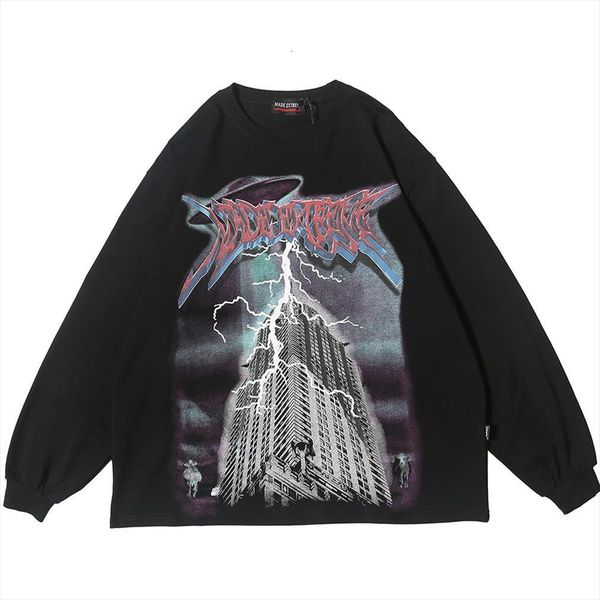 lighting graphic long sleeve gothic men punk rock tees hip hop streetwear goth fall trending clothes top, White;black
lighting graphic long sleeve gothic men punk rock tees hip hop streetwear goth fall trending clothes top, White;black