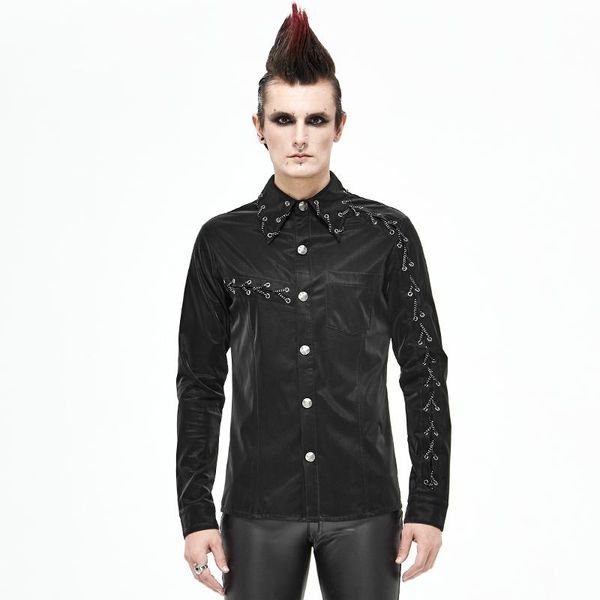men's dress shirts gothic rock velvet slim drawstring personalized design shirt dark long sleeve, White;black
men's dress shirts gothic rock velvet slim drawstring personalized design shirt dark long sleeve, White;black