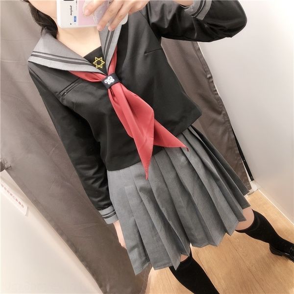uFz sailor's solid women's scarf color academy jk uniform big bow tie women's lovely triangle bow ties scarf, Black;gray
uFz sailor's solid women's scarf color academy jk uniform big bow tie women's lovely triangle bow ties scarf, Black;gray