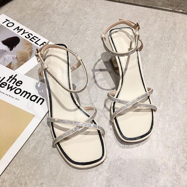 dress shoes 7 cm high heel black beige sandals women office open toe ankle buckle summer crystal narrow band thick
dress shoes 7 cm high heel black beige sandals women office open toe ankle buckle summer crystal narrow band thick