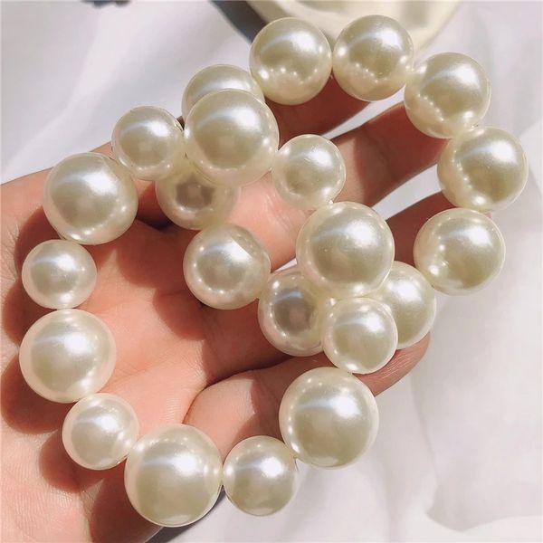 french romantic fashion imitation pearl rubber band hair rope korean sweet girl women's beaded bracelet hair accessories, Slivery;white
french romantic fashion imitation pearl rubber band hair rope korean sweet girl women's beaded bracelet hair accessories, Slivery;white