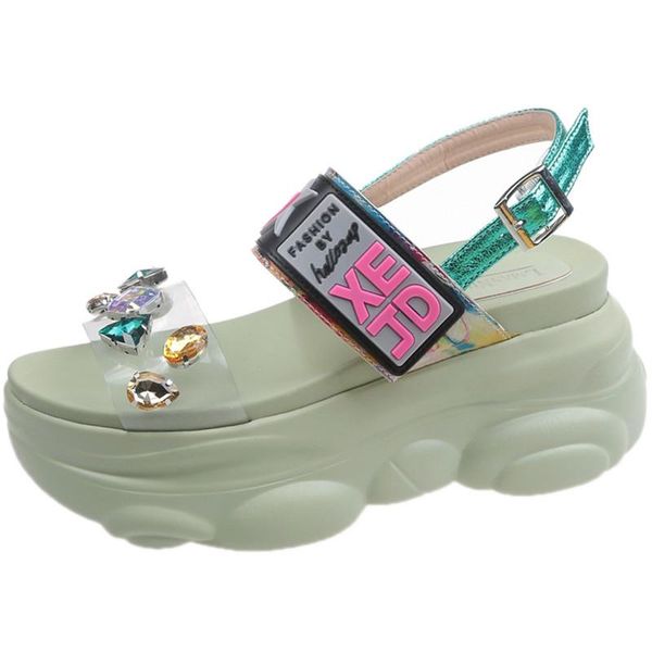 rhinestone style women's platform sandals 2021 summer fashion women comfortable ladies footwears, Black
rhinestone style women's platform sandals 2021 summer fashion women comfortable ladies footwears, Black