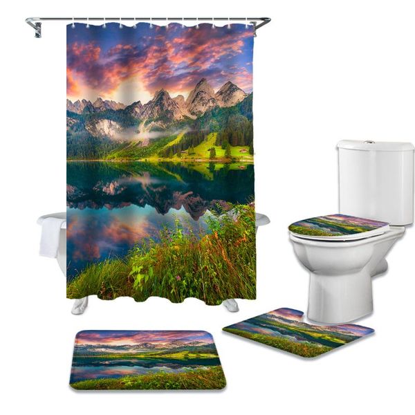 shower curtains beautiful natural landscape print curtain bathtub decor rug waterproof bathroom toilet cover mat set
shower curtains beautiful natural landscape print curtain bathtub decor rug waterproof bathroom toilet cover mat set