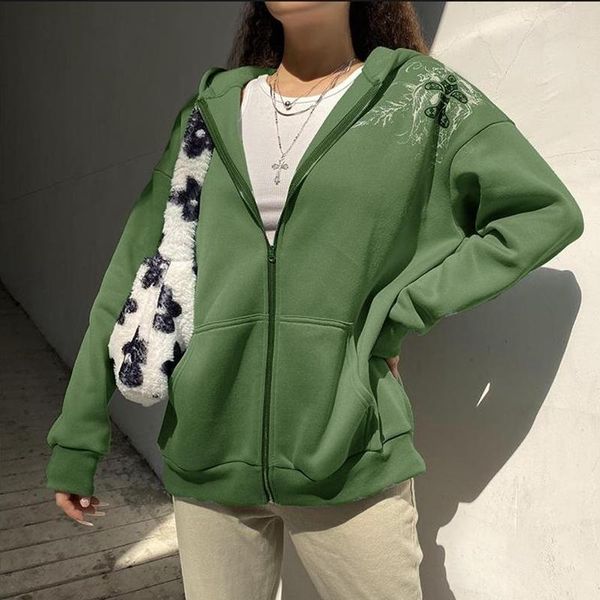 women's jackets 90s vintage printed y2k grunge fairycore zipper hooded coat pockets loose retro kawaii women korean harajuku outerwear, Black;brown
women's jackets 90s vintage printed y2k grunge fairycore zipper hooded coat pockets loose retro kawaii women korean harajuku outerwear, Black;brown