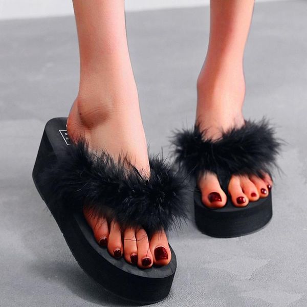 slippers sagace women summer ostrich flip flops ladies casual shoes 2021 wedges high heels female beach slipper non-slip slides, Black
slippers sagace women summer ostrich flip flops ladies casual shoes 2021 wedges high heels female beach slipper non-slip slides, Black