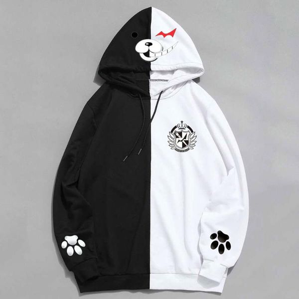 men's hoodies & sweatshirts 2021 black and white bear hoodie cos daily spring summer thin long-sleeved hooded splicing top 
men's hoodies & sweatshirts 2021 black and white bear hoodie cos daily spring summer thin long-sleeved hooded splicing top