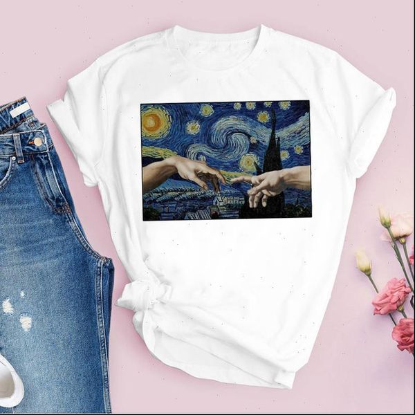 women graphic aesthetic hand t shirts night cute style 90s cartoon print lady tees clothing female shirt, White
women graphic aesthetic hand t shirts night cute style 90s cartoon print lady tees clothing female shirt, White