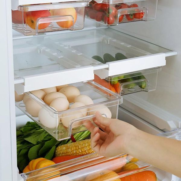 refrigerator drawer storage box transparent plastic pull-out kitchen accessories container baskets bottles & jars
refrigerator drawer storage box transparent plastic pull-out kitchen accessories container baskets bottles & jars