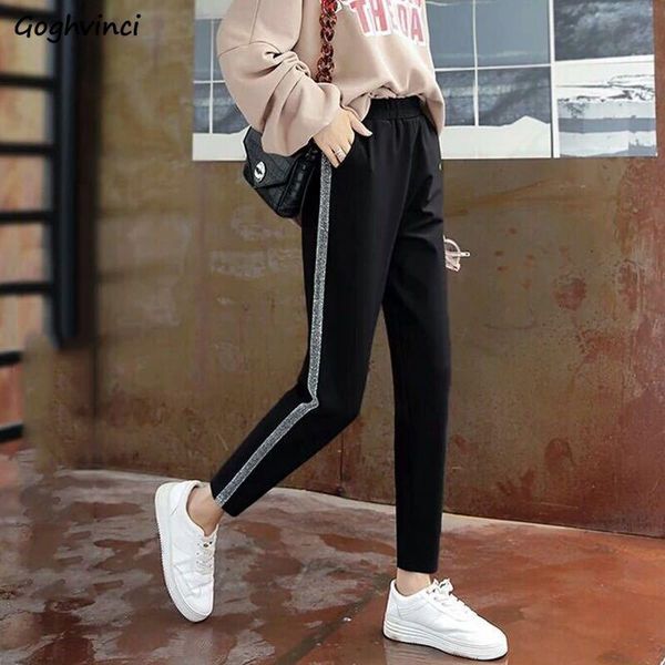 women's pants & capris women leisure thin spring autumn chic simple high waist striped black womens korean style all-match harajuku bf, Black;white
women's pants & capris women leisure thin spring autumn chic simple high waist striped black womens korean style all-match harajuku bf, Black;white