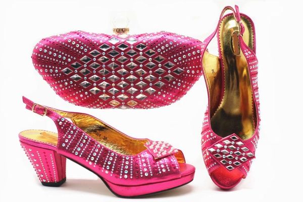 dress shoes beautiful fuchsia women pumps match handbag set with crystal african and bag for party x47, Black
dress shoes beautiful fuchsia women pumps match handbag set with crystal african and bag for party x47, Black
