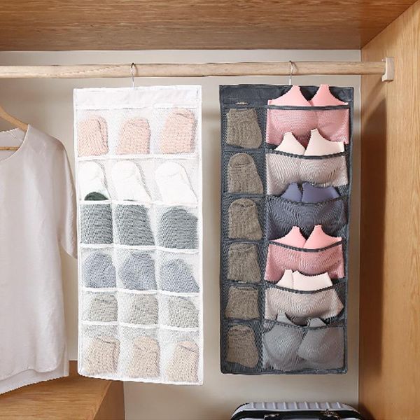 storage boxes & bins folding clothing bag double-sided wall hanging socks bra underwear rack hanger bags organizer for wardrobe
storage boxes & bins folding clothing bag double-sided wall hanging socks bra underwear rack hanger bags organizer for wardrobe
