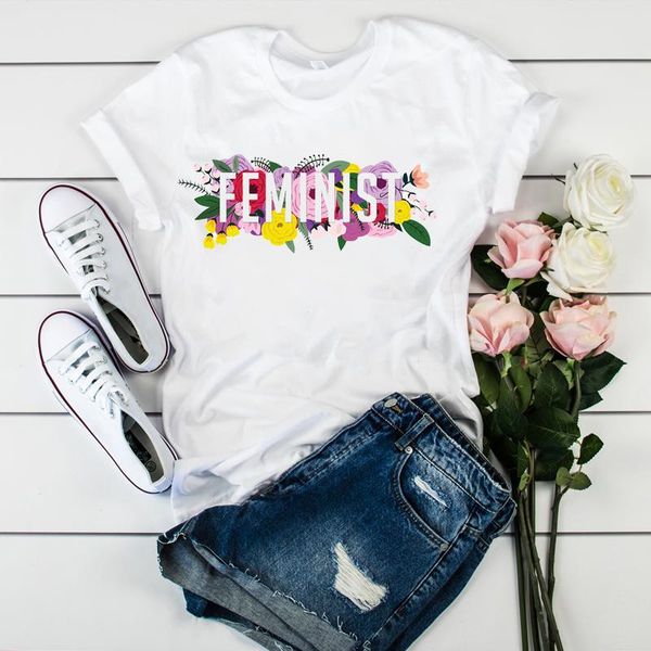 women's t-shirt women girl power flower floral feminist fashion ladies graphic tshirt clothes t tee female womens shirt clothing, White
women's t-shirt women girl power flower floral feminist fashion ladies graphic tshirt clothes t tee female womens shirt clothing, White