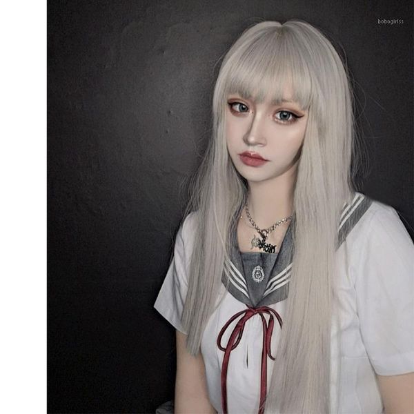 lolita cosplay daily air bangs light grey universal long straight fiber heat resistant synthetic wig sweet and cute1, Black
lolita cosplay daily air bangs light grey universal long straight fiber heat resistant synthetic wig sweet and cute1, Black