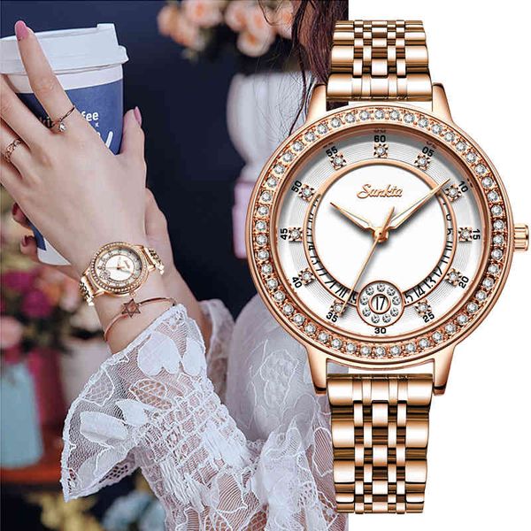 sunkta fashion brand luxury women quartz watch creative ladies wrist watches for montre femme female clock relogio feminino 210517, Slivery;brown
sunkta fashion brand luxury women quartz watch creative ladies wrist watches for montre femme female clock relogio feminino 210517, Slivery;brown