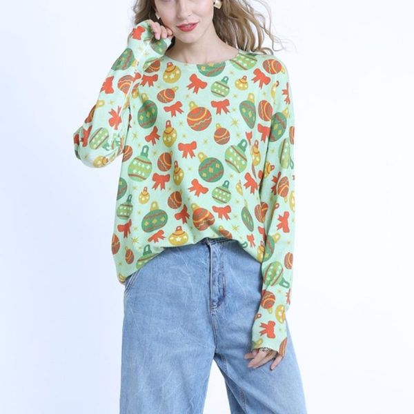 women's sweaters 2021 autumn women sweater loose large size knitted cartoon printing fashion green x143, White;black
women's sweaters 2021 autumn women sweater loose large size knitted cartoon printing fashion green x143, White;black