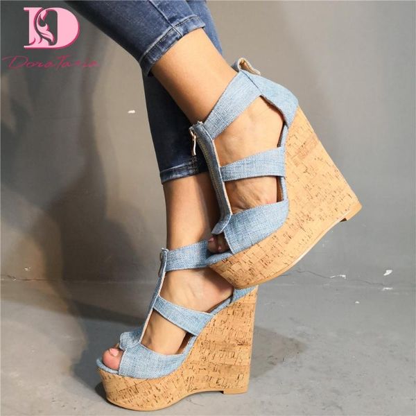 doratasia big size 35-47 party sandals women shoes platform denim wedges high heels woman, Black
doratasia big size 35-47 party sandals women shoes platform denim wedges high heels woman, Black