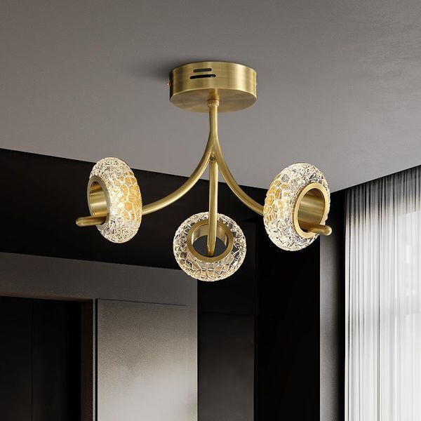 all copper entrance hallway ceiling lamp bedroom balcony study corridor personality art lights
all copper entrance hallway ceiling lamp bedroom balcony study corridor personality art lights