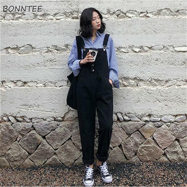 gym clothing jumpsuits women all-match harajuku button bf straight vintage classic high waist solid washed female pockets denim retro, White;black
gym clothing jumpsuits women all-match harajuku button bf straight vintage classic high waist solid washed female pockets denim retro, White;black