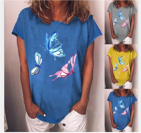more size looser tshirts women will see butterfly sleeve short crew neck women's clothes, White
more size looser tshirts women will see butterfly sleeve short crew neck women's clothes, White