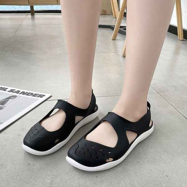 sandals 2021 shoes casual baotou hollow flat bottom breathable solid open toe round head comfortable summer, Black
sandals 2021 shoes casual baotou hollow flat bottom breathable solid open toe round head comfortable summer, Black