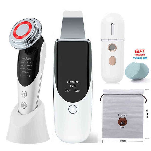 face care devices ultrasonic skin scrubber facial cleansing anti wrinkle blackhead remover neck beauty device ems led massager 220211
face care devices ultrasonic skin scrubber facial cleansing anti wrinkle blackhead remover neck beauty device ems led massager 220211