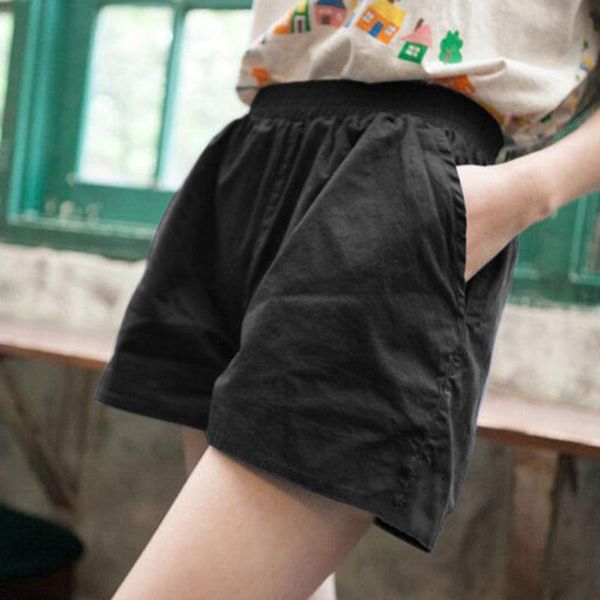 women's shorts female summer student korean loose high waist casual large wide leg pants show thin, White;black
women's shorts female summer student korean loose high waist casual large wide leg pants show thin, White;black