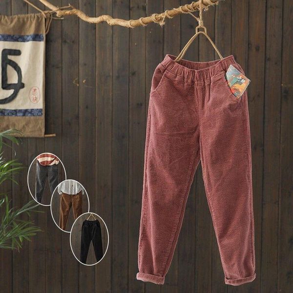 women's pants & capris s-3xl corduroy harem winter autumn women elastic waist solid plus size casual full length trousers fashion loose, Black;white
women's pants & capris s-3xl corduroy harem winter autumn women elastic waist solid plus size casual full length trousers fashion loose, Black;white