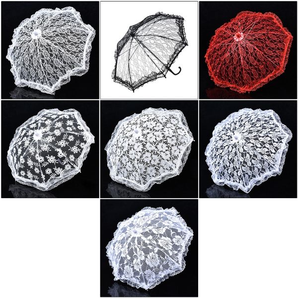 lace parasol umbrella bride wedding fashion decoration umbrella vintage floral embroidery umbrella for tea party cosplay, White
lace parasol umbrella bride wedding fashion decoration umbrella vintage floral embroidery umbrella for tea party cosplay, White