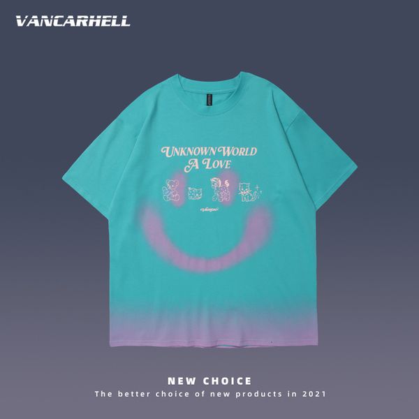 tee polo ins american cartoon smiley face short sleeve t-shirt men and women loose round neck couple half handsome trend t-shirt, White;black
tee polo ins american cartoon smiley face short sleeve t-shirt men and women loose round neck couple half handsome trend t-shirt, White;black