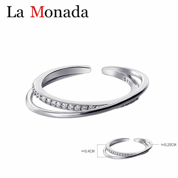 cluster rings 925 sterling silver open ring women ins minimalist zircons double-layer line smooth for punk style bijoux femme, Golden;silver
cluster rings 925 sterling silver open ring women ins minimalist zircons double-layer line smooth for punk style bijoux femme, Golden;silver