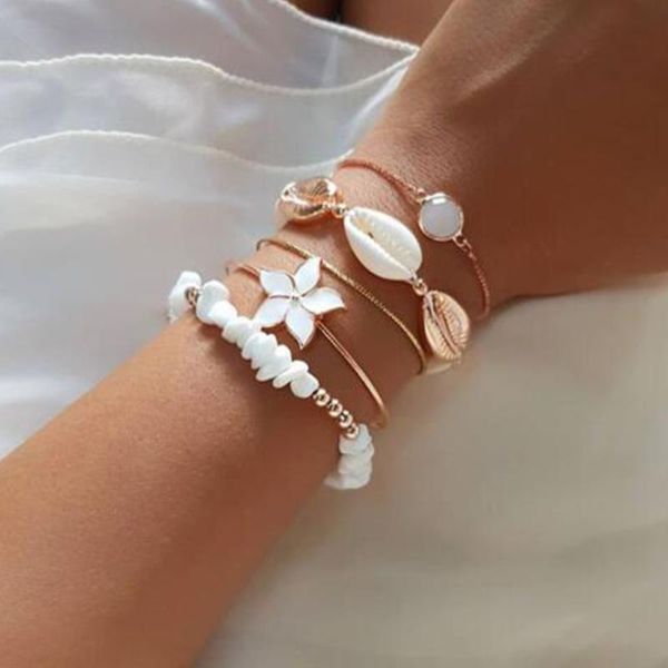 charm bracelets bohemia natural shell bracelet gold color alloy chain sets for women beaded bangles jewelry drop, Golden;silver
charm bracelets bohemia natural shell bracelet gold color alloy chain sets for women beaded bangles jewelry drop, Golden;silver