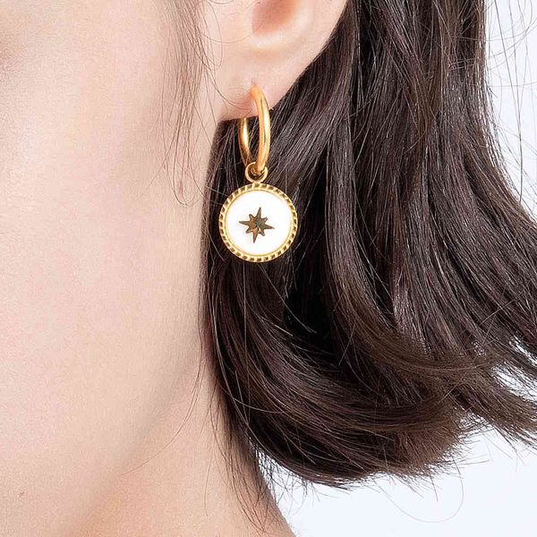 enfashion circle glitter dangle earrings women gold color earings stainless steel 2021 fashion jewelry party oorbellen e1216, Silver
enfashion circle glitter dangle earrings women gold color earings stainless steel 2021 fashion jewelry party oorbellen e1216, Silver