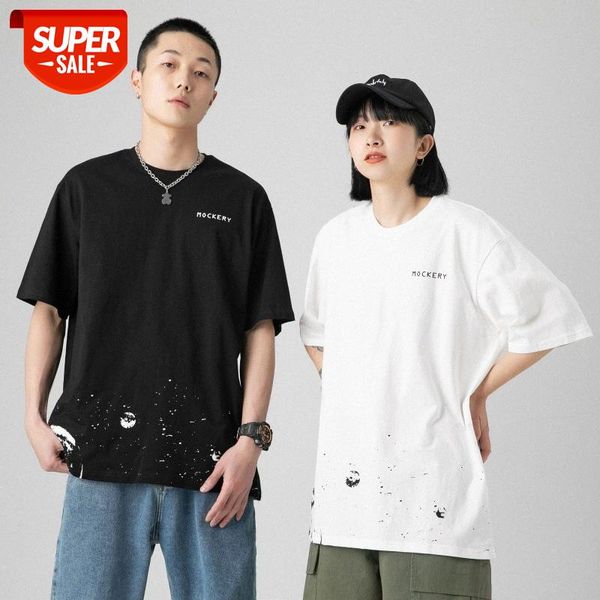 mansclot splash ink moon printing loose short-sleeved t-shirt men's half-sleeved #d994, White;black
mansclot splash ink moon printing loose short-sleeved t-shirt men's half-sleeved #d994, White;black