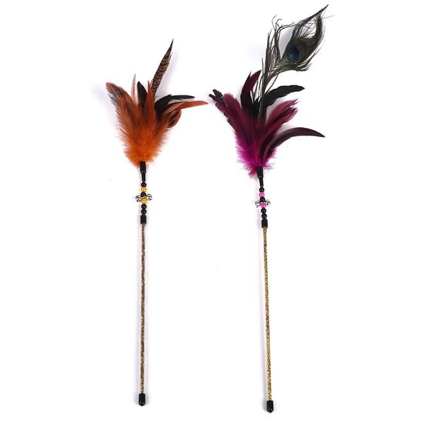 cat toys feather kitten funny colorful rod wand plastic pet interactive stick supplies
cat toys feather kitten funny colorful rod wand plastic pet interactive stick supplies