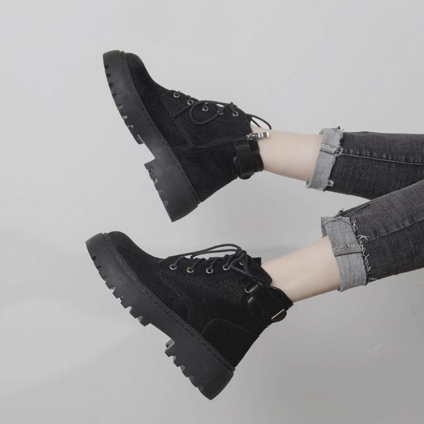 boots ankle pu leather women flat platform short ladies shoes fashion autumn winter, Black
boots ankle pu leather women flat platform short ladies shoes fashion autumn winter, Black