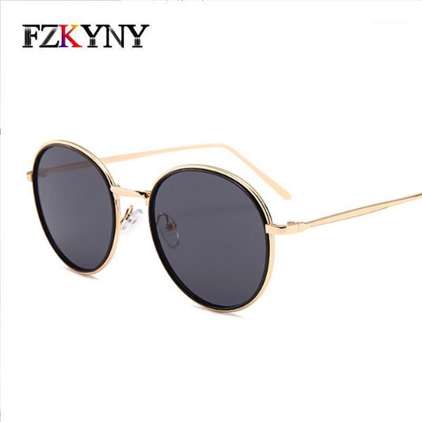 sunglasses fzkyny ladies round fashion brand designer women metal frame colorful coating lens gafas, White;black
sunglasses fzkyny ladies round fashion brand designer women metal frame colorful coating lens gafas, White;black