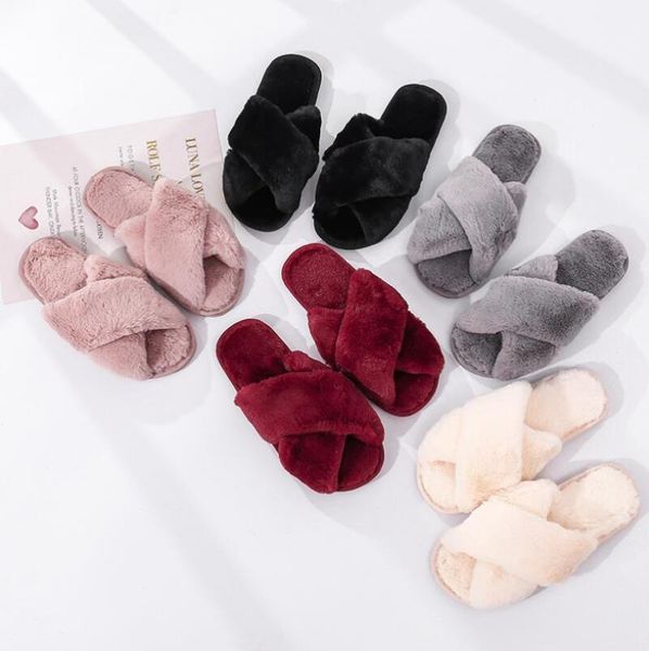 women slippers faux fur fashion warm shoes cotton in flat comfortable home furry, Black
women slippers faux fur fashion warm shoes cotton in flat comfortable home furry, Black