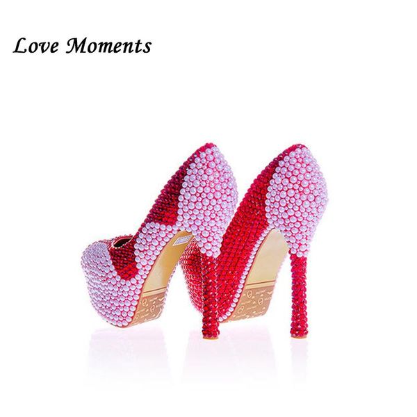wine red womens crystal wedding shoes white pearl bride dress woman platform high heels rhinestone, Black
wine red womens crystal wedding shoes white pearl bride dress woman platform high heels rhinestone, Black
