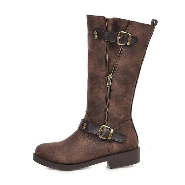 boots tuyoki pu leather ladies motorcycle zipper flats retro classics work knee high shoes woman footwear size 34-43 u7ju, Black
boots tuyoki pu leather ladies motorcycle zipper flats retro classics work knee high shoes woman footwear size 34-43 u7ju, Black